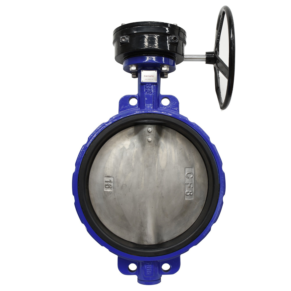Wafer Butterfly Valve EPDM Seat With Gear Box