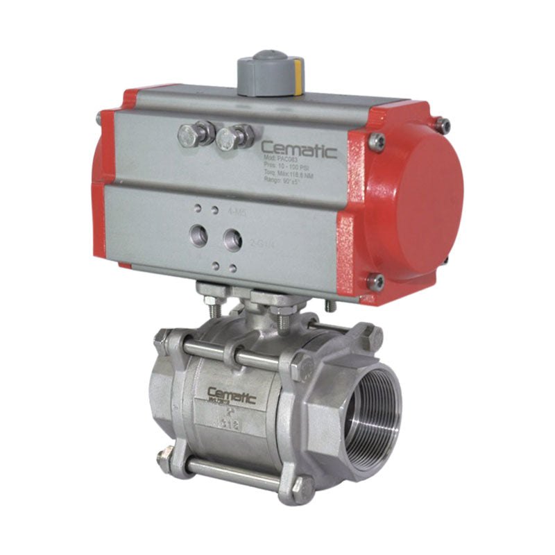 Automatized Ball Valves with Pneumatic Actuator