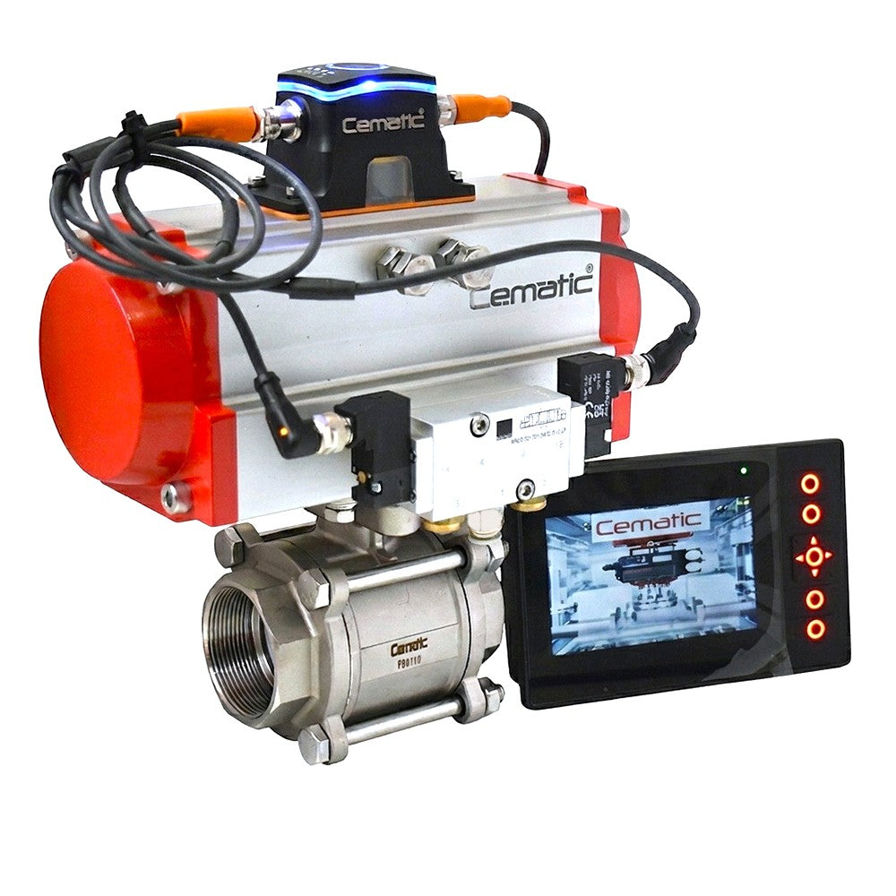 kit de automatización para válvula neumática Cematic