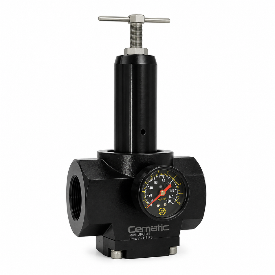 Air Regulator with Aluminum Body Pressure Gauge