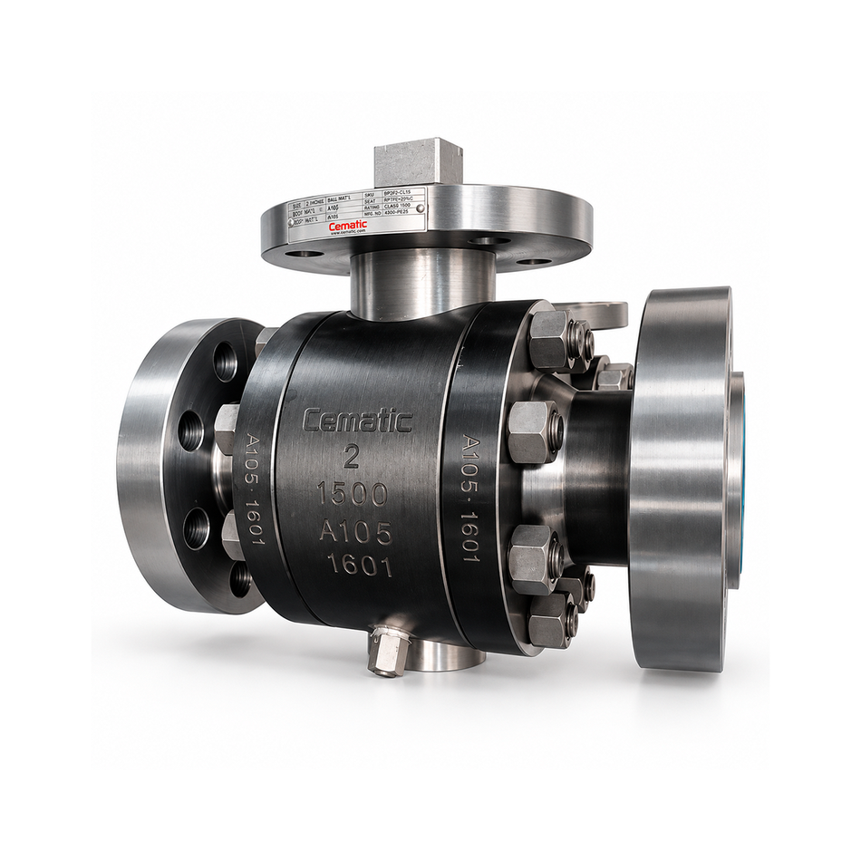 Trunnion Ball Valve Class 1500 Steel A105 Mount ISO5211