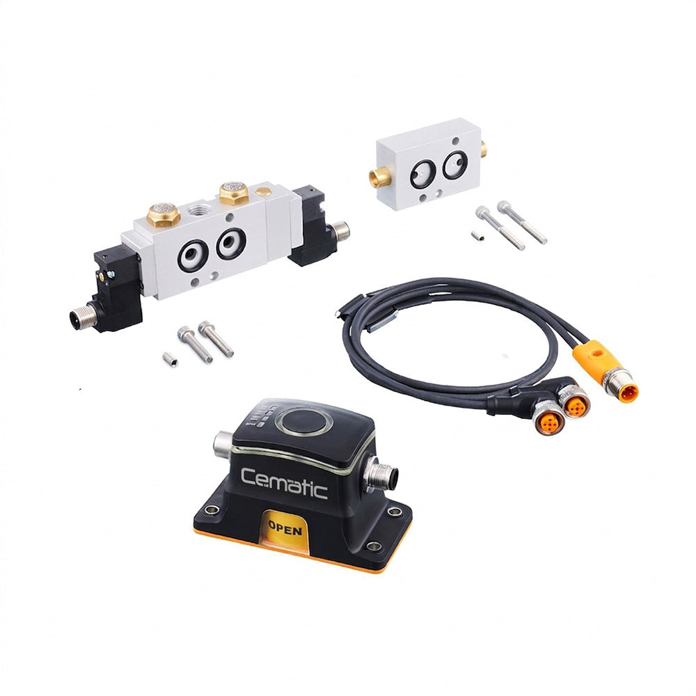 Kit de automatización proporcional para válvula simple efecto con posicionador IO-Link – Cematic