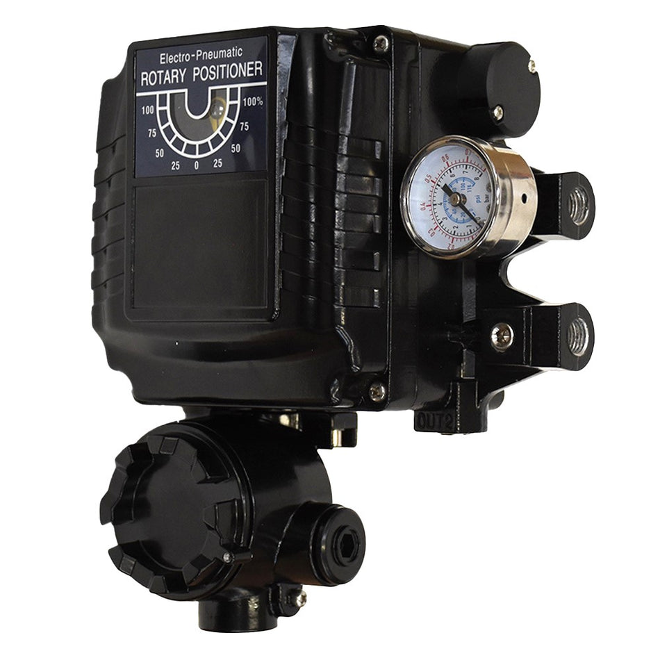 posicionador electroneumático rotatorio doble acción para válvulas industriales Cematic