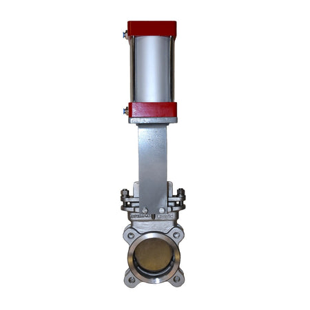 válvula de cuchilla lug SS316 actuador neumático Cematic