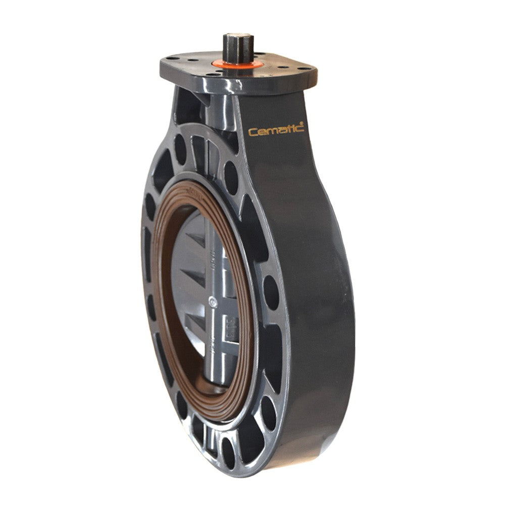 válvula mariposa PVC asiento Viton Cematic