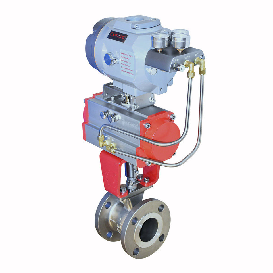 V-Segment Ball Valve SS316 | Stellite Seat | ANSI 150 | Modulating Control