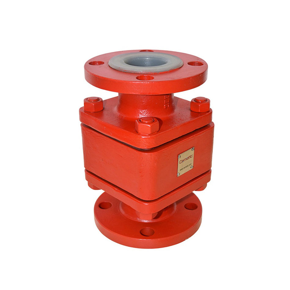 Corrosion-Resistant WCB Ball Check Valve | PFA Lined | ANSI 150 | Acid Retention
