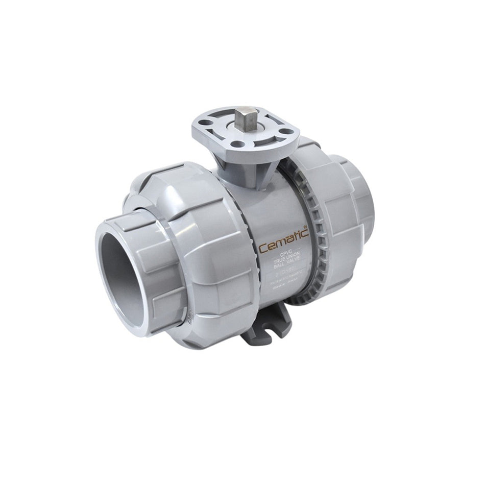 CPVC Ball Valve Socket Viton Seat | High Temperature | ISO 5211