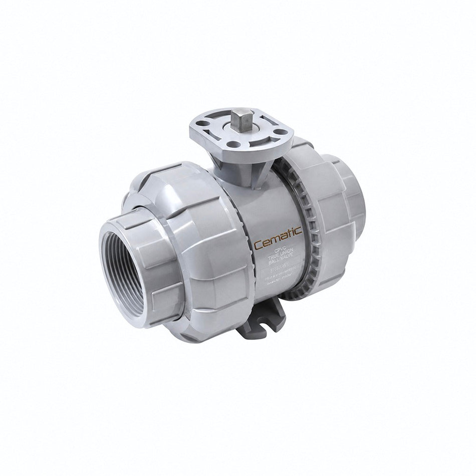CPVC NPT Threaded Ball Valve | High Temperature | ISO 5211