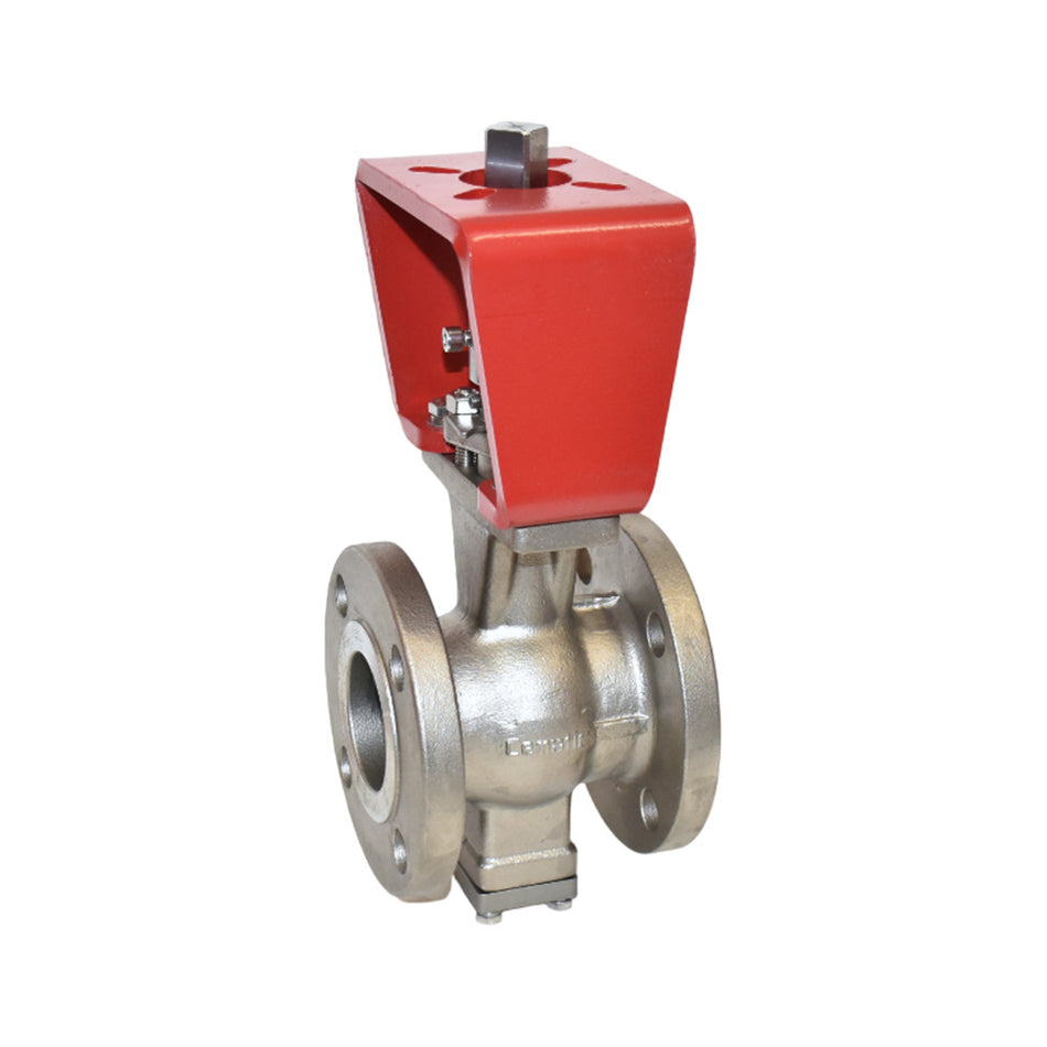 Válvula de Bola Segmentada en “V” Control de Fluidos con Sólidos y Alta Temperatura