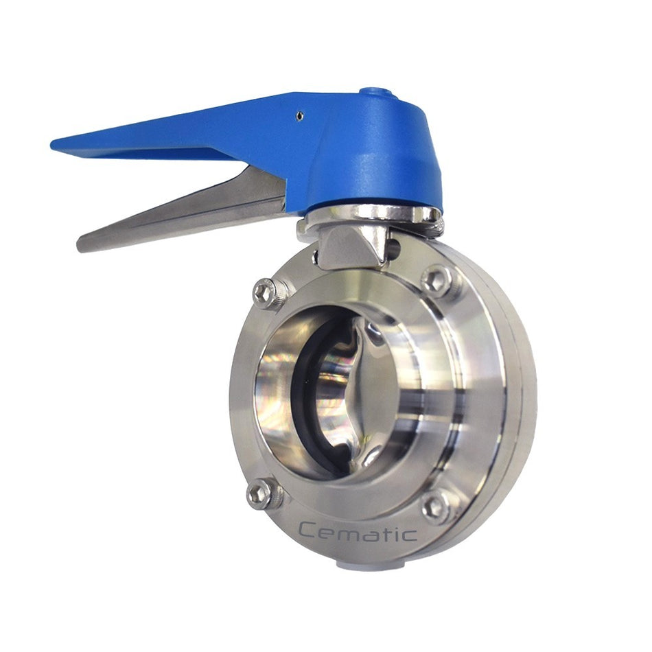 SS 316L Weldable Hygienic Butterfly Valve