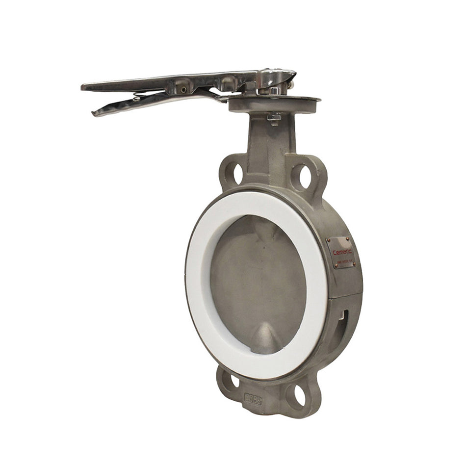 Wafer Butterfly Valve 316 Stainless Steel PTFE Seat