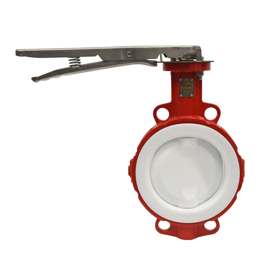 Wafer Butterfly Valve PTFE Coated Seat and Disc