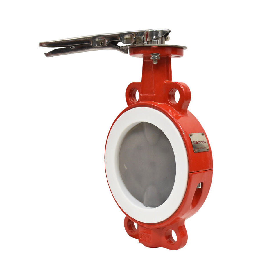 Wafer Butterfly Valve PTFE + Silicon Seat