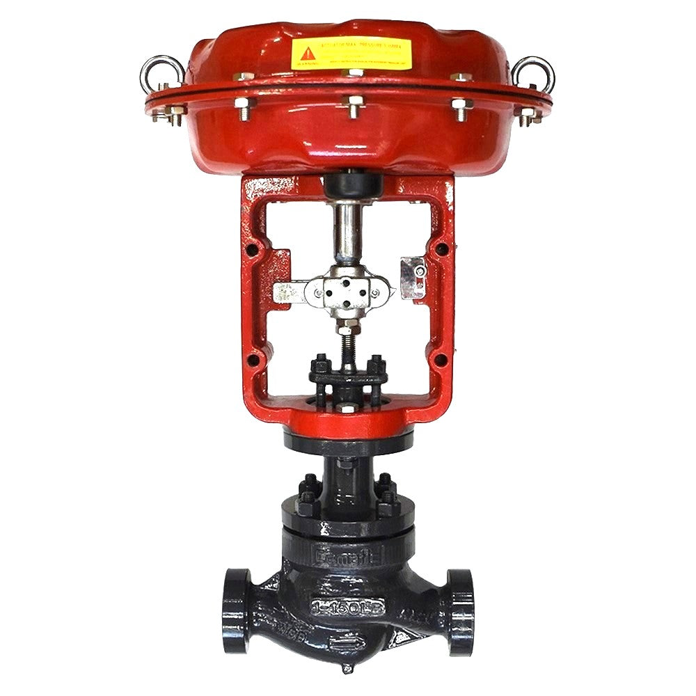 válvula de control globo NPT WCB actuador neumático diafragma Cematic