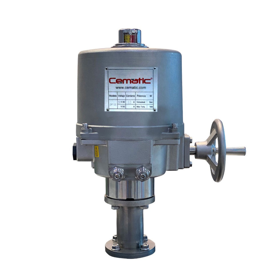 Actuador eléctrico para válvula en acero inoxidable On-Off o Modulante Cematic