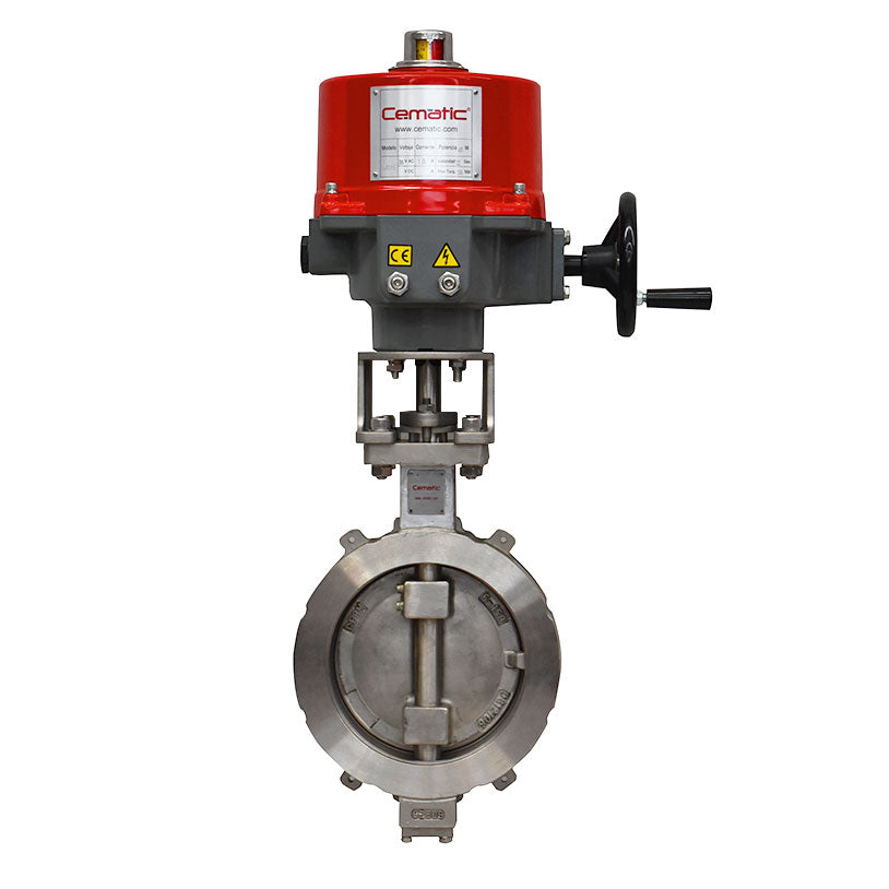 High Performance 316L Stainless Steel Butterfly Valve with Electric Actuator