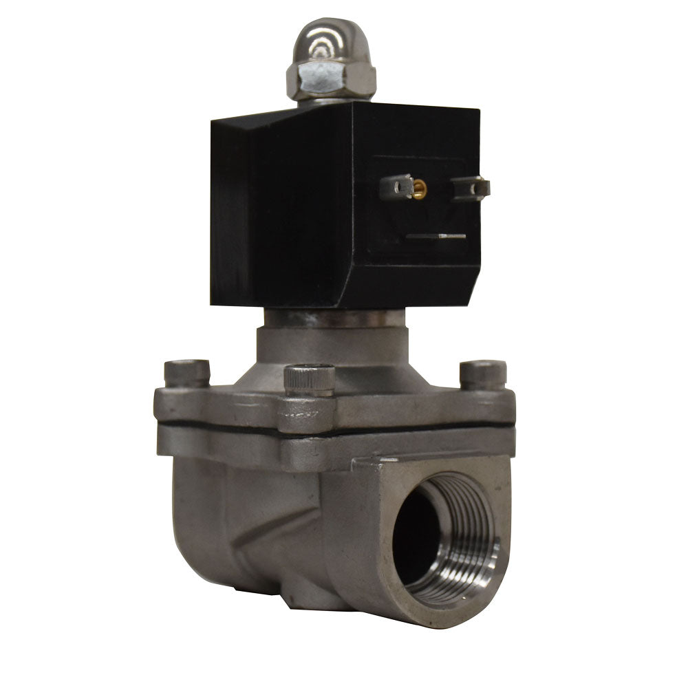 Válvula solenoide NA acero inoxidable 24V 110V 220V - Cematic