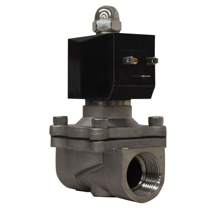 Válvula solenoide NA acero inoxidable 24V 110V 220V - Cematic