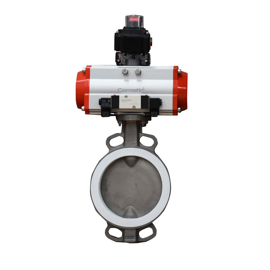 stainless-steel-wafer-butterfly-valve-teflon-seat-with-pneumatic-actuator